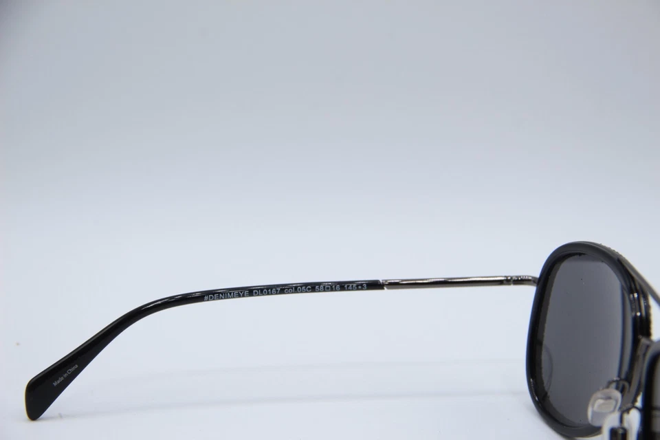 NEW DIESEL DL 0167 COL. 05C DENIM AVIATOR MIRR AUTHENTIC FRAMES SUNGLASSES 58-16 - Image 3 of 4