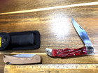 LOT OF 2 MARBLES RED BONE 6165  LOCKBACK FOLDING HUNTER 110   KNIFE   4582566 — photo 4