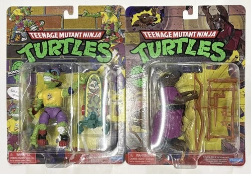 Playmates Teenage Mutant TMNT Lot of 2: Splinter & Mondo Retro 4" Figure 2022