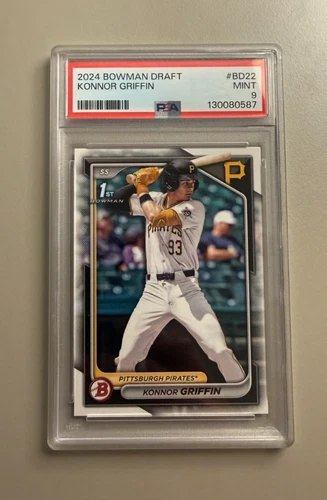 2024 Bowman Draft 1st Konnor Griffin #BD-22 PSA 9 Pittsburgh Pirates