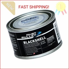 RUST BULLET BlackShell - Gloss Black - 4 Oz - Corrosion Preventive Coating, UV R