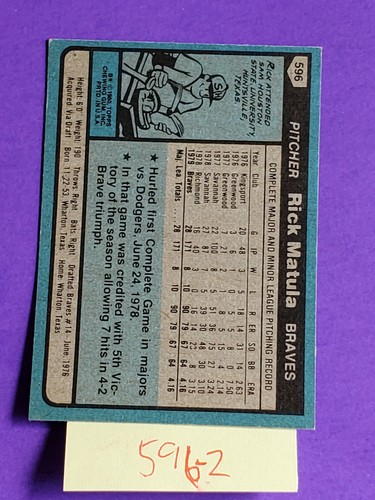 1980 TOPPS BASEBALL TRADING CARDS 541-726 YOU PICK FREE SHIPPING 50% 2 OR MORE - 第 83/229 張圖片