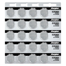 Energizer CR2025 Battery 3V Lithium Coin Cell 20 Count - Tracking Included