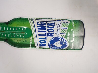 アンティーク　サイン　プレート　看板　ROLLING ROCK ビール　アメリカ Rolling Rock Beer Metal Bar Sign Display 7
