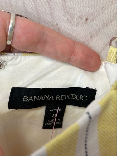 Banana Republic Damengröße 8 Zierlich Gelb Overall - Bild 2 von 3