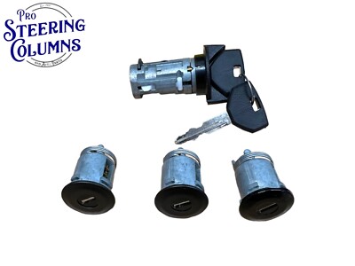 Ignition & Door Lock Cylinder Set For 1991-1995 Jeep Wrangler YJ – 2 Matched Keys