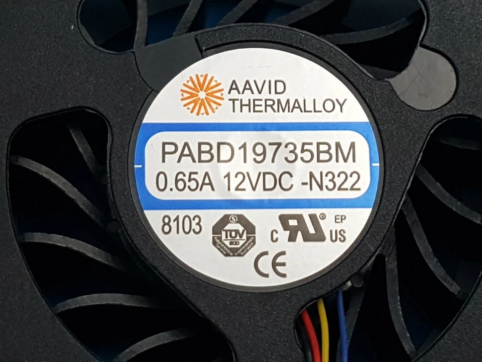 Lüfter CPU Fan MSI GT62 GT62vr MS-16l1 MS-16l2 PABD19735BM 12V 4PIN - Bild 2 von 4