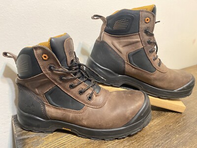 MWork 6'' Safety Work Boots Men s Size 13 Water Resistant Composite Toe Puncture 