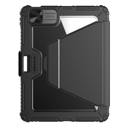 For iPad Pro 11/13 M4 2024 2IN1 Slide Lens Cover Leather Keyboard Magnet Case - Picture 14 of 22