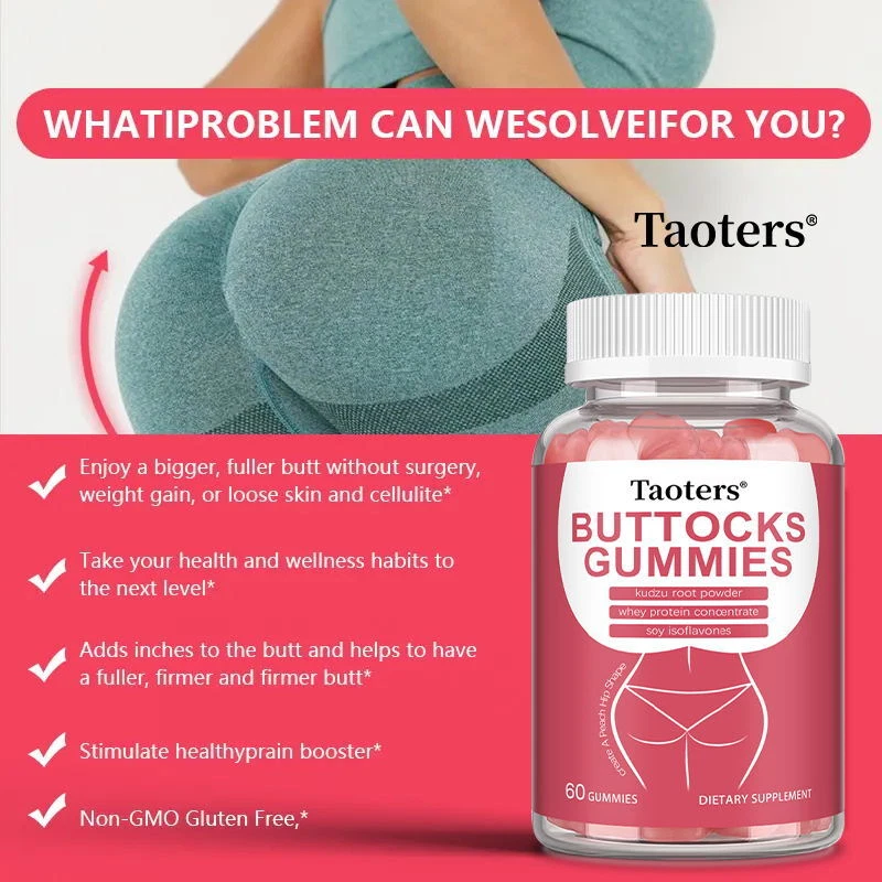 Gomitas para agrandar glúteos - Equilibrar hormonas y energía - Todo natural - Da forma a tu cuerpo Foto 2 de 4