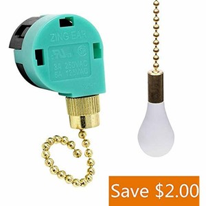 Ceiling Fan Switch Ze 268s6 Pull Chain Light Bulb Set 3 Speed 4