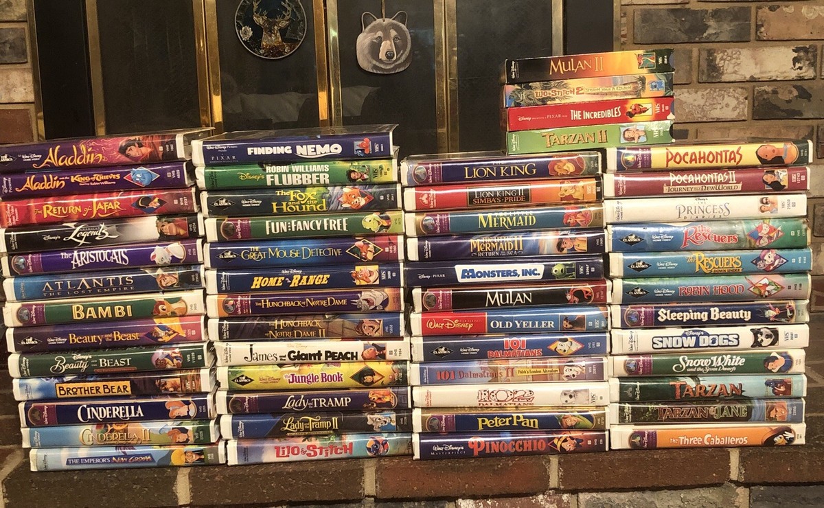 ヴィンテージディズニー・洋書 Walt Disney VHS collection 54 Bundle Lot Black Diamond