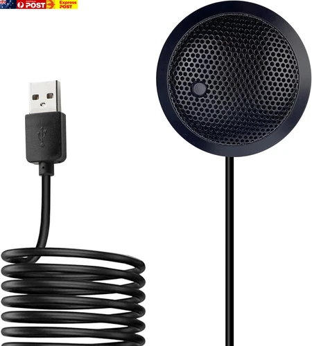 Conference USB Microphone, USB Microphone for Computer, 360° Omnidirectional Con