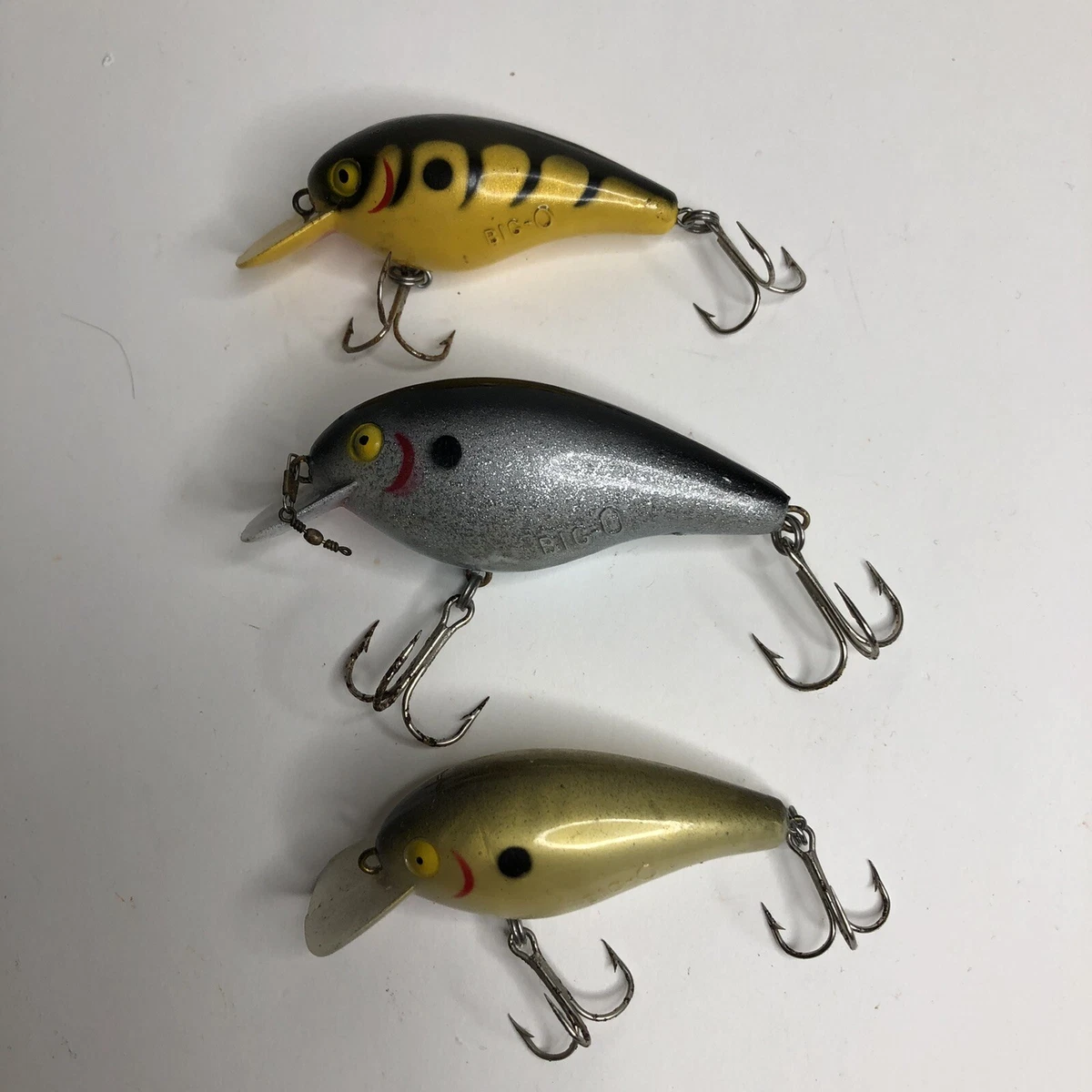 Vintage Cordell Big-O Crankbait Lure Old Tackle Box fishing Lures Lot of 3