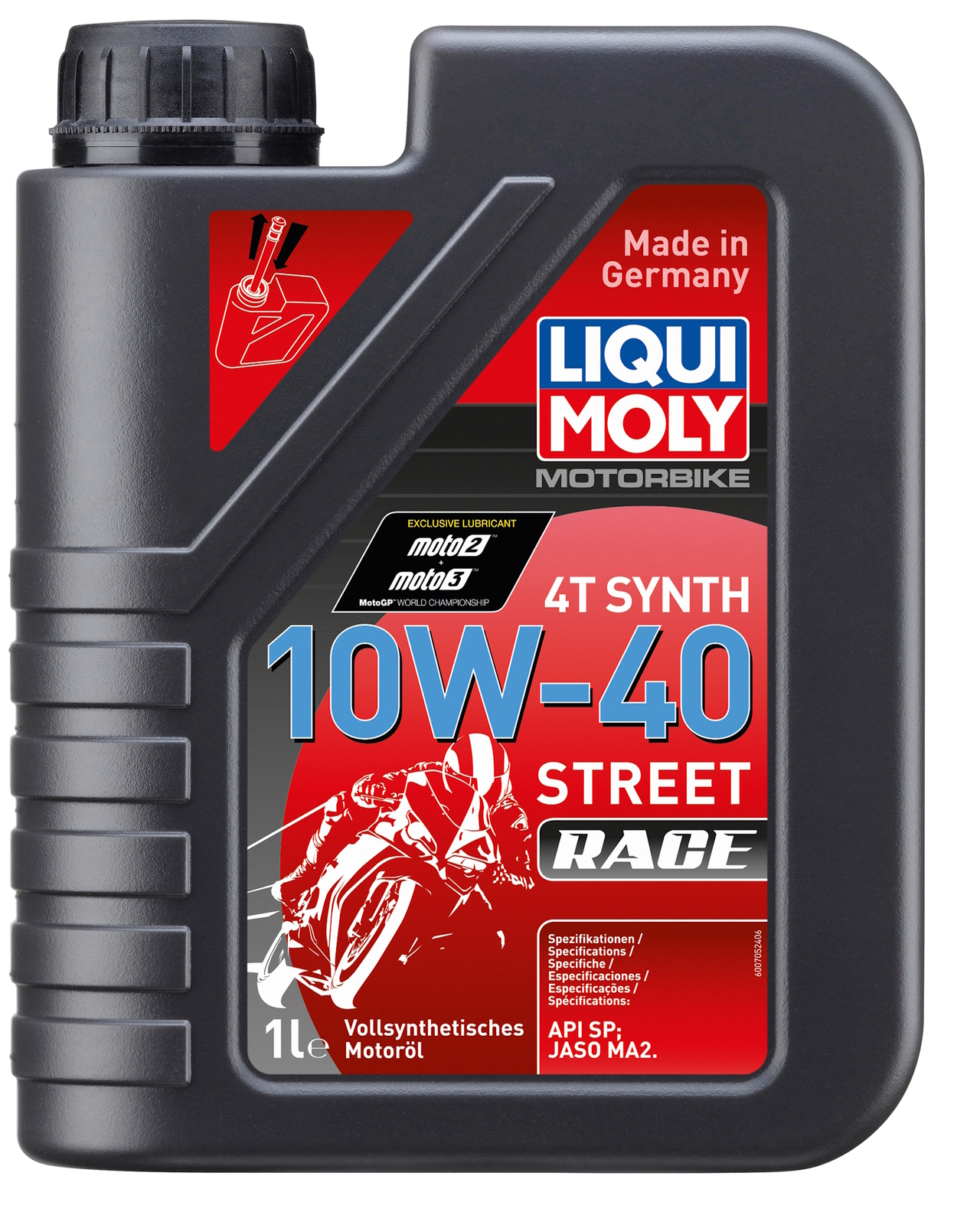 Liqui Moly Motorbike 4T Synth 10W-40 Street Race Engine Oil 20753 1L