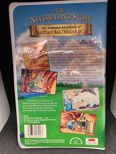 Sealed New The Neverending Story Animated Adventure VHS Balthazar Brand New - Picture 2 of 2