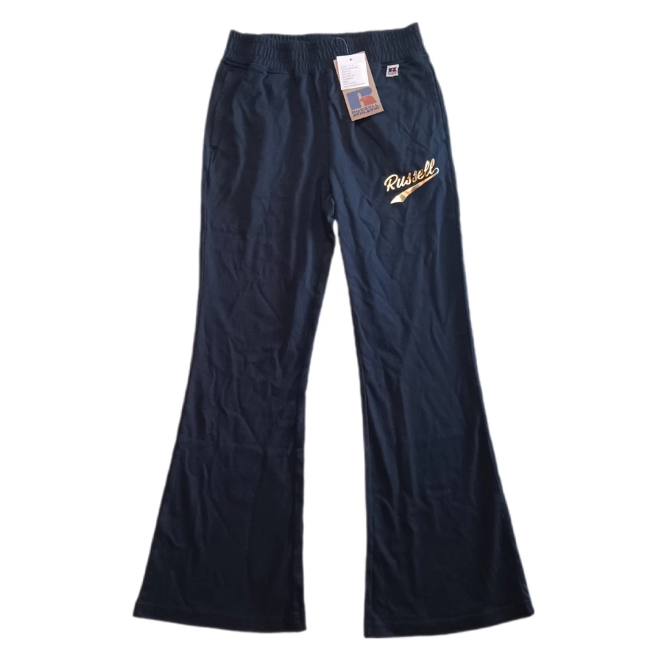 Pantalones acampanados deportivos Russell para niñas talla M pantalones Rally Time negros nuevos Foto 2 de 4