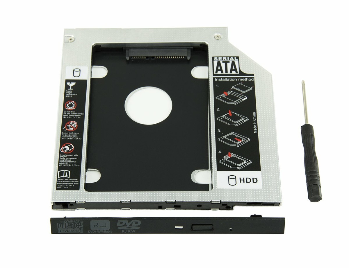 9.5mm HDD CD/DVD ROM Caddy Tray SATA 2.5
