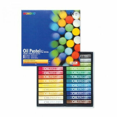 Mungyo Gallery Oil Pastels Cardboard Box Set of 24 Standard Assorted Colors