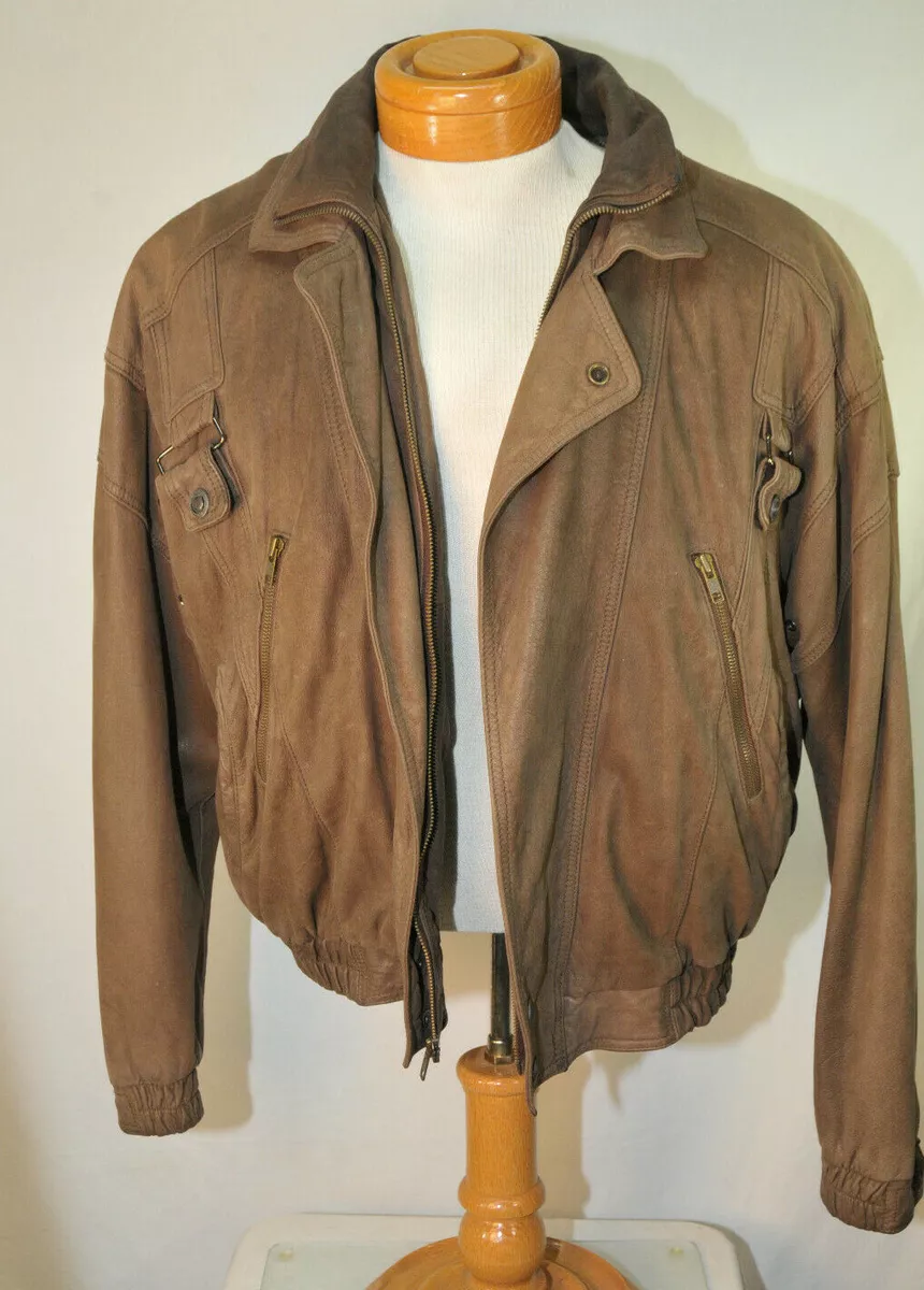 Mens Large Leather Jacket Adventure Bound Originals By Wilsons Thinsulate Lining