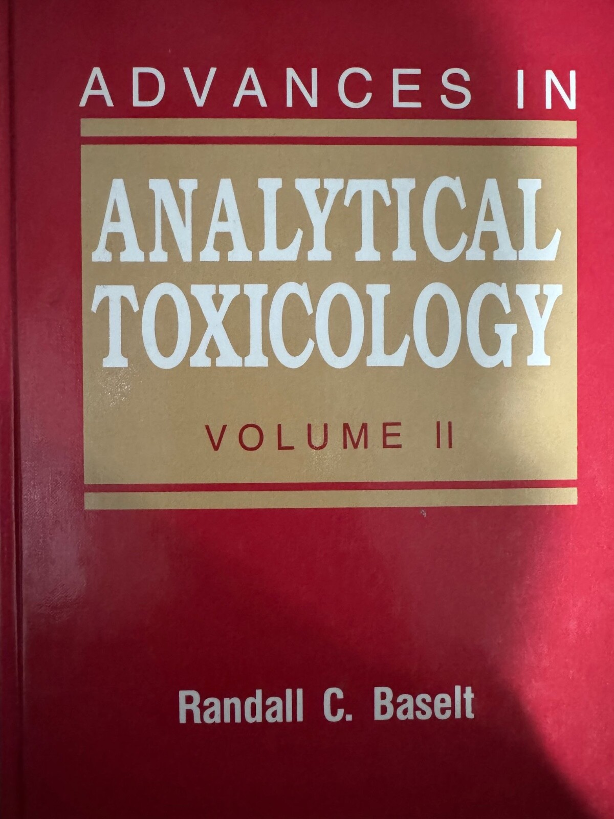 Baselt Advances in Analytical Toxicology by Randall C. Baselt (1989, Hardcover ...