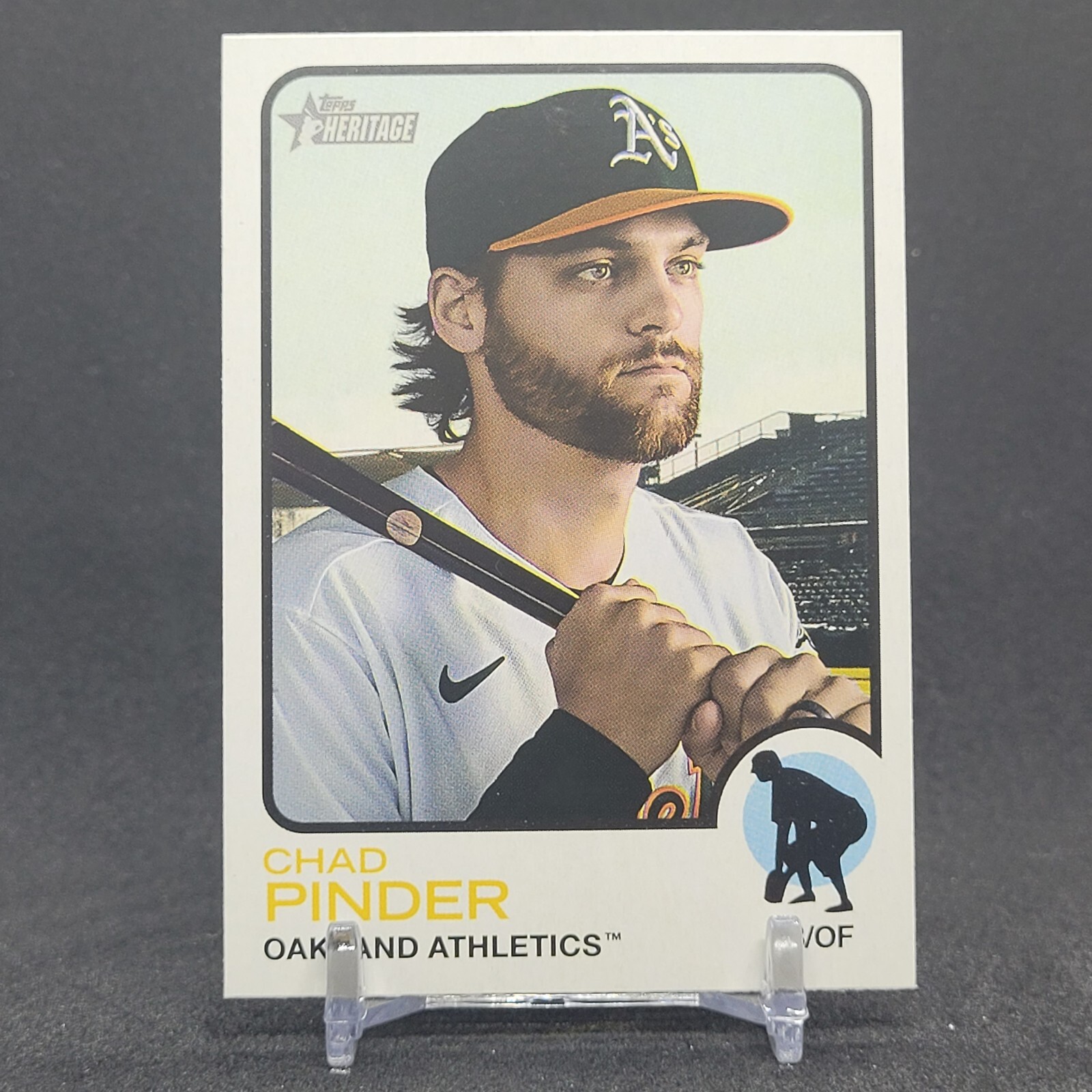2022 Topps Heritage #440 Chad Pinder - High Number Short Print SP - Athletics