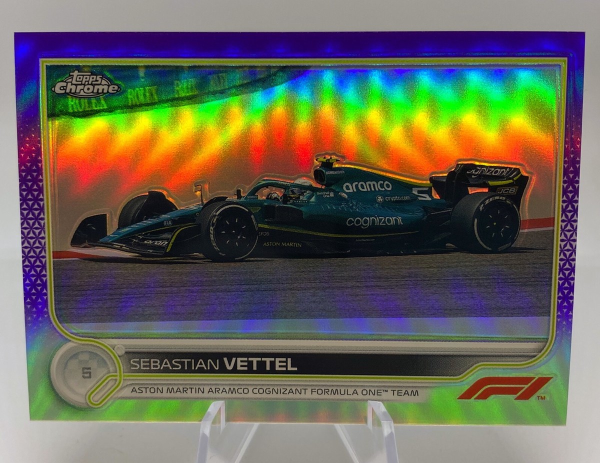2022 Topps Chrome Formula 1 F1 Sebastian Vettel #113 Purple /399 Aston  Martin | eBay