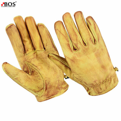 Herren Sommer Handschuhe Motorradhandschuhe Vintage Retro Lackleder