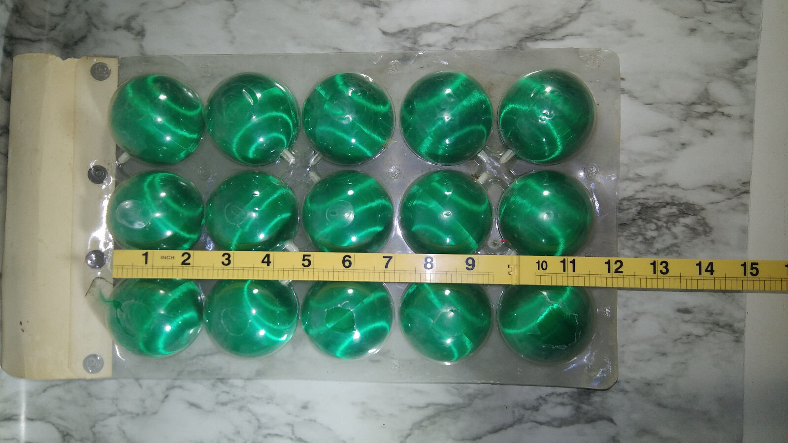 Vtg General Foam Plastics Corp Unbreakable Satin Silk Spun Ornaments 15
