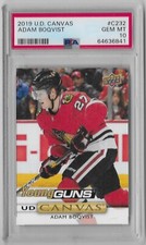 2019-20 Adam Boqvist Upper Deck Series 2 Canvas Young Guns Rookie #C232 PSA 10