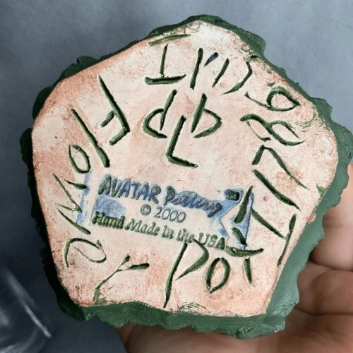 Аватар керамика ручной работы Iris надпись скульптурная керамическая ваза Majolica сад 11"T - Изображение 2 из 4