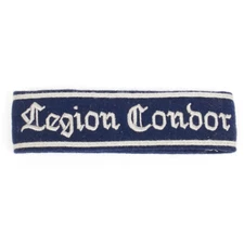 German WWII Military Uniform Wool Embroidered Cuff Title- Legion Condor