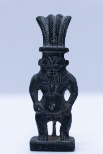 Wunderbarer ägyptischer Gott Bes als Amulett, Bes Statue zu verkaufen. Ägyptische Bes - Bild 3 von 5