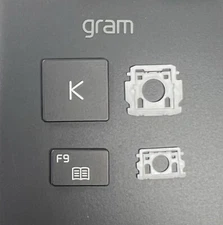 LG gram 16” | 16Z90P | BLACK SINGLE REPLACEMENT KEYBOARD KEYS KEYCAPS