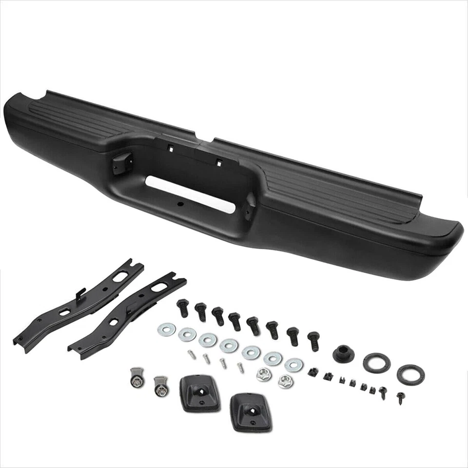 Nuevo kit de montaje de parachoques trasero de acero negro para camioneta Toyota Tacoma 1995-2004 Foto 2 de 4