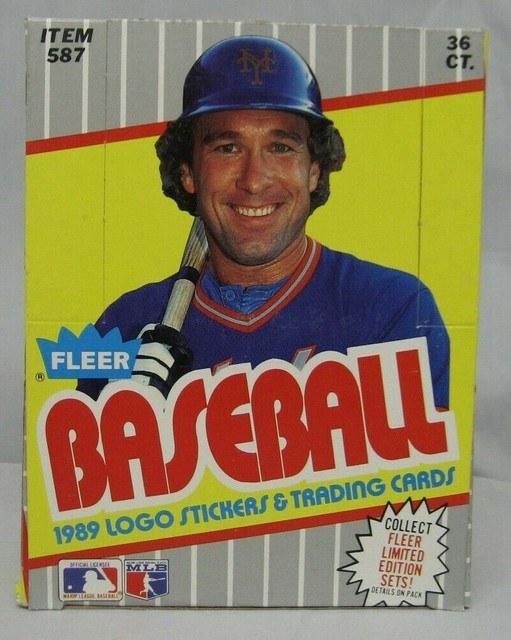 1989 Fleer Baseball Cards Unopened Box / 1989 Fleer Baseball Wax Case