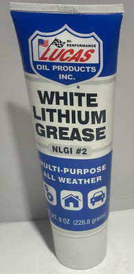 Lucas Oil Products White Lithium Grease - 8 Ounce NLGI #2