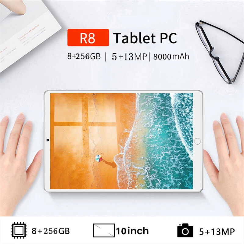 Android 10.1'' Tablet PC 8GB+256GB 8000mAh 5MP+13MP Dual SIM Bluetooth Keyboard - Image 4 of 4