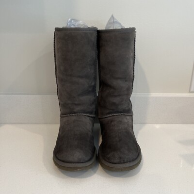 Ugg Australia Women Grey Classic Tall Boots Size 6 | eBay display picture 2