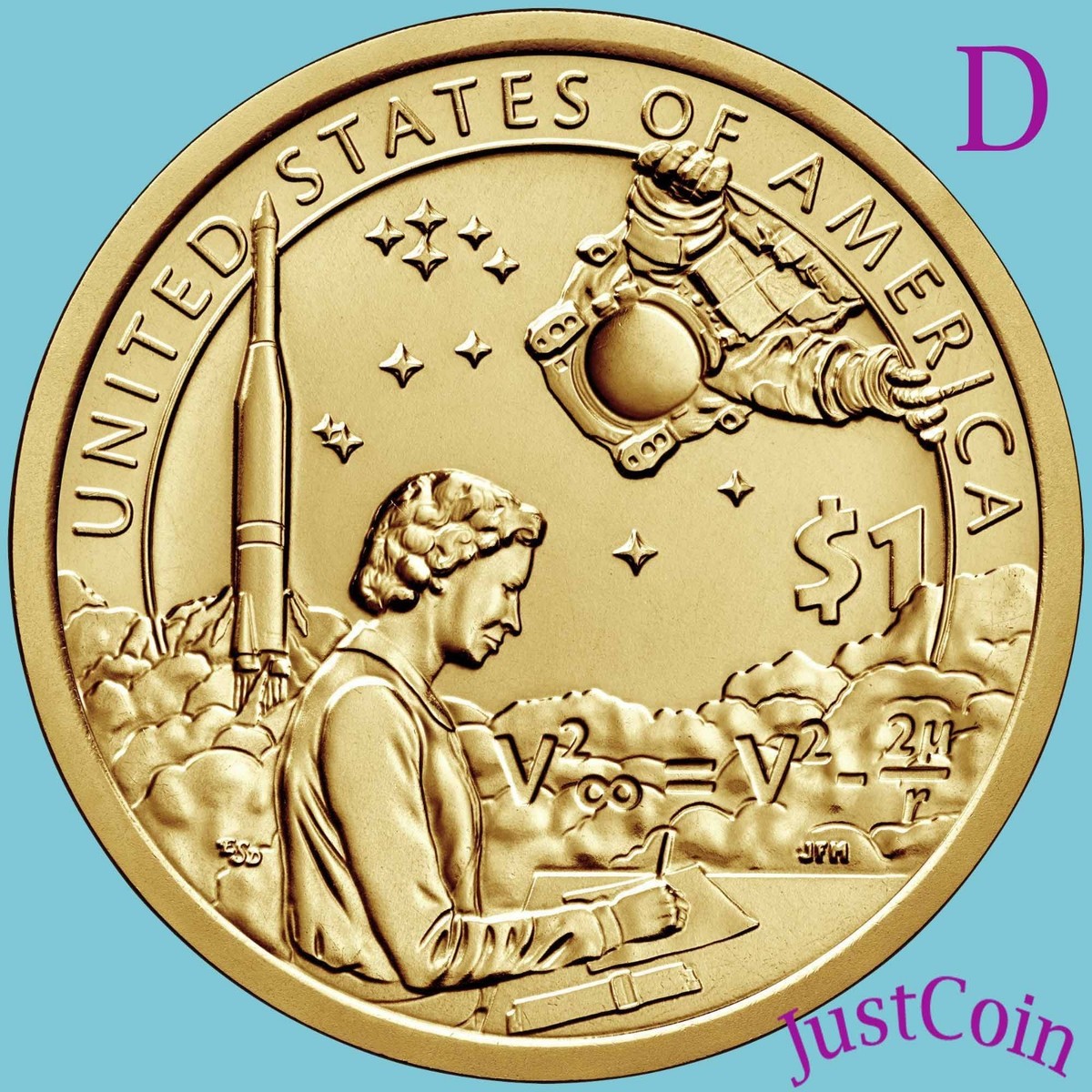 2019-D NATIVE AMERICAN SPACE PROGRAM UNCIRCULATED SACAGAWEA DOLLAR