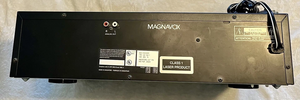 Carrusel de disco compacto multidisco Magnavox CDC748 5-CD - FUNCIONA  Foto 4 de 4