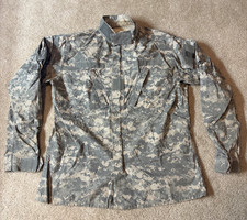 US Army ACU Digital Camo Combat Uniform Coat Jacket Medium Long READ