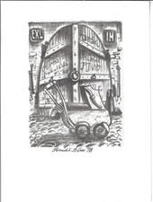 TOMAS BIM: Exlibris für IH [= I. Hidrina]