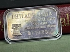 1976 1 Oz .999 Madison Mint - Philadelphia Bicentennial City Beautiful Toning