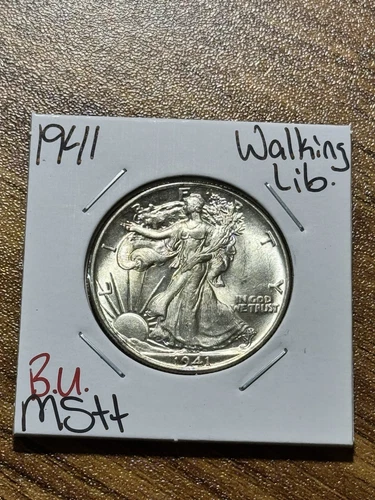 1941 P Walking Liberty Half Dollar Gem BU Uncirculated MS++ 50c Coin (Raw13527)