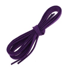 Les Lacets Français. Lacets plats et fins. 5mm, Coton. Violet Digitale.  - 