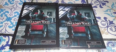cof + 2 DVD + Cover neu Sweeney Todd Il Diabolico Barbiere Di Fleet Audio Italien
