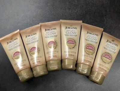 Jergens Daily Moisturizer Natural Glow Fair-Medium Skin Tones 2 fl oz Lot Of 6