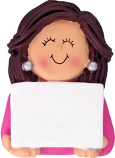 Earrings Female Brown Personalized Christmas Tree Ornament