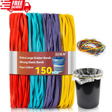 Large Rubber Bands -120PCS Extra Large Rubber Bands for Home Kitchen Office